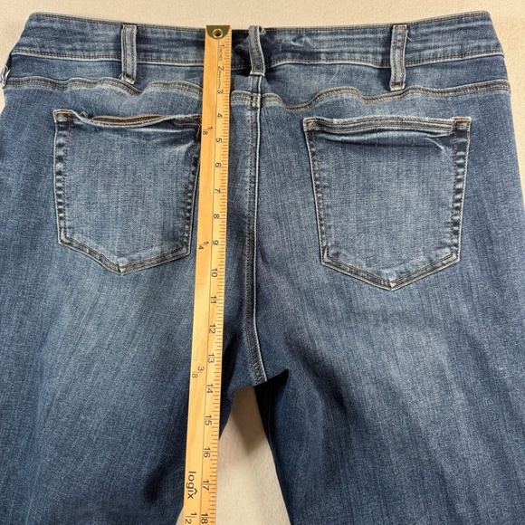 Silver Jeans Womens 18 Blue Boyfriend Straight Mid Rise Medium Wash Stretch - Picture 10 of 11